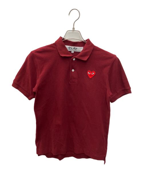PLAY COMME des GARCONS（プレイコムデギャルソン）PLAY COMME des GARCONS (プレイコムデギャルソン) ポロシャツ レッド サイズ:XSの古着・服飾アイテム