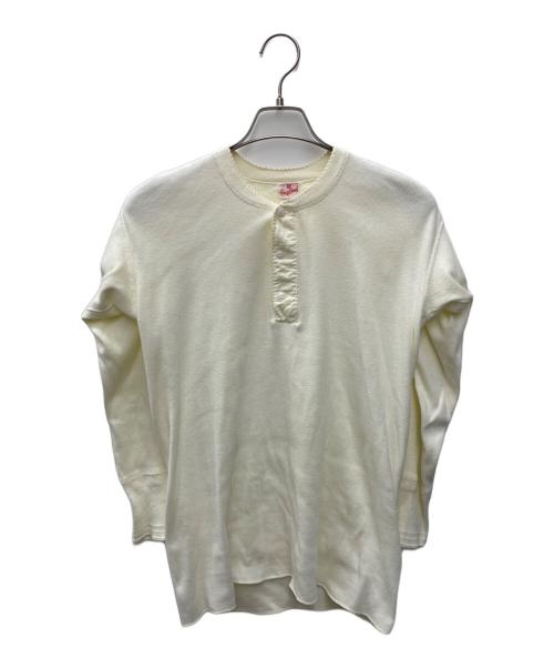 Cranbrook（クランブルック）Cranbrook (クランブルック) ヘンリーネックカットソー ホワイト サイズ:Freeの古着・服飾アイテム