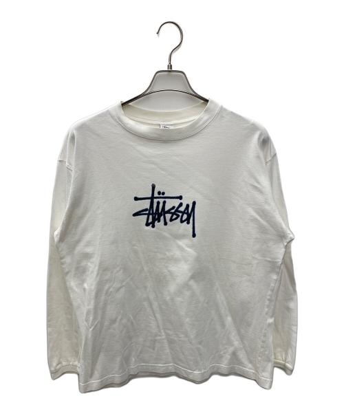 stussy（ステューシー）stussy (ステューシー) 長袖カットソー ホワイト サイズ:Mの古着・服飾アイテム