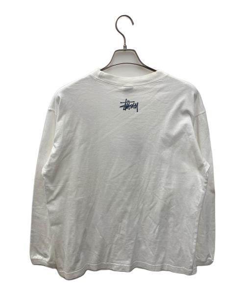stussy（ステューシー）stussy (ステューシー) 長袖カットソー ホワイト サイズ:Mの古着・服飾アイテム