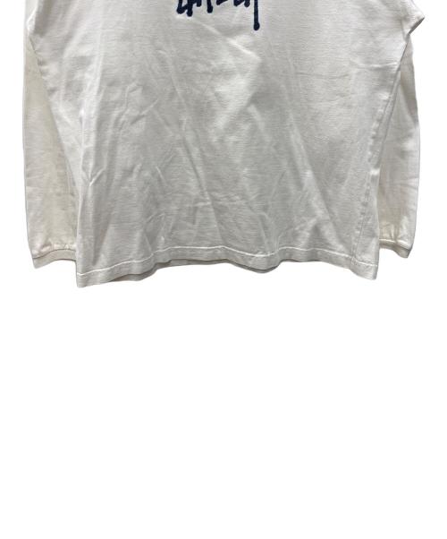stussy（ステューシー）stussy (ステューシー) 長袖カットソー ホワイト サイズ:Mの古着・服飾アイテム