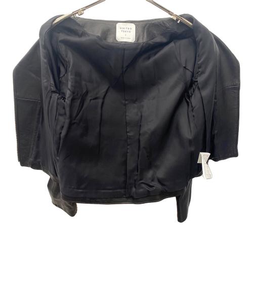 UNITED TOKYO（ユナイテッドトーキョー）UNITED TOKYO (ユナイテッドトーキョー) ダブルライダースジャケット ブラック サイズ:3の古着・服飾アイテム