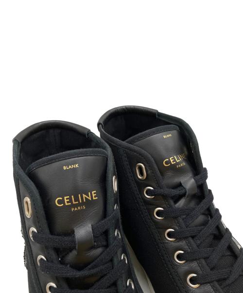 CELINE（セリーヌ）CELINE (セリーヌ) ANDRE BUTZER ハイカットスニーカー ブラック サイズ:41の古着・服飾アイテム