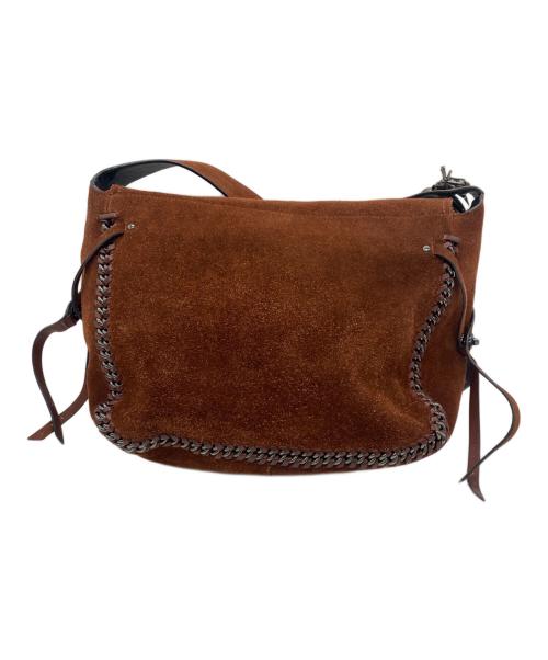 COACH（コーチ）COACH (コーチ) スエードメッセンジャーバッグ ブラウンの古着・服飾アイテム