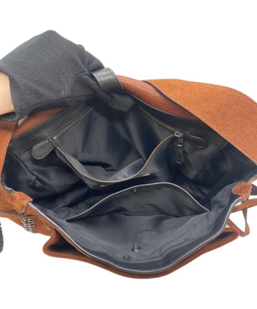 COACH（コーチ）COACH (コーチ) スエードメッセンジャーバッグ ブラウンの古着・服飾アイテム