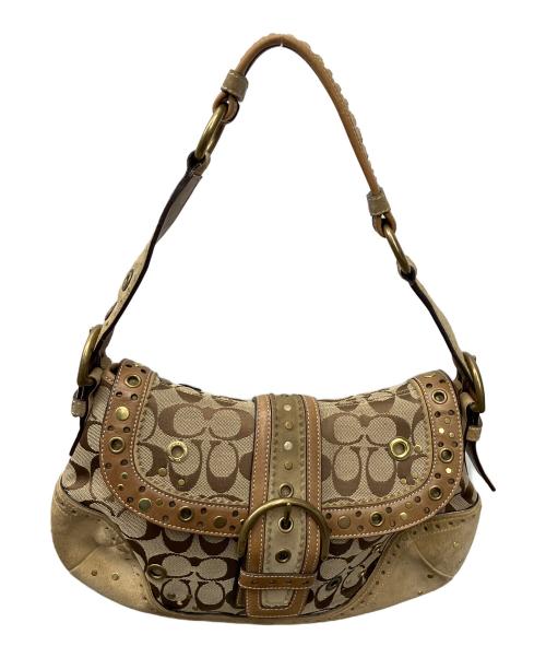 COACH（コーチ）COACH (コーチ) ハンドバッグ ブラウンの古着・服飾アイテム