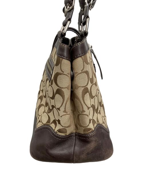COACH（コーチ）COACH (コーチ) ハンドバッグ ブラウンの古着・服飾アイテム