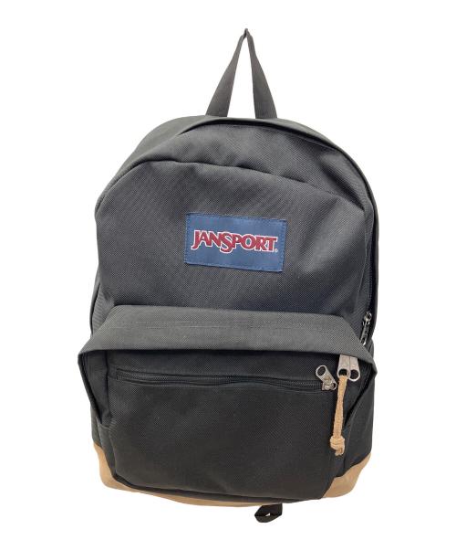 JANSPORT（ジャンスポーツ）JANSPORT (ジャンスポーツ) リュック ブラック×ブラウンの古着・服飾アイテム