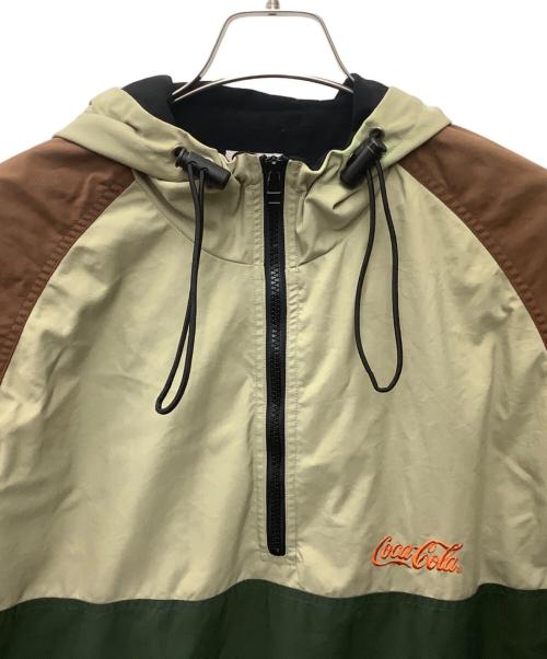 Coca Cola（コカコーラ）Coca Cola (コカコーラ) アノラックパーカー ベージュ×ブラウン×グリーン サイズ:Lの古着・服飾アイテム