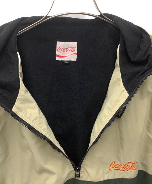 Coca Cola（コカコーラ）Coca Cola (コカコーラ) アノラックパーカー ベージュ×ブラウン×グリーン サイズ:Lの古着・服飾アイテム