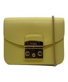FURLA（フルラ）の古着「ショルダーバッグ」｜イエロー