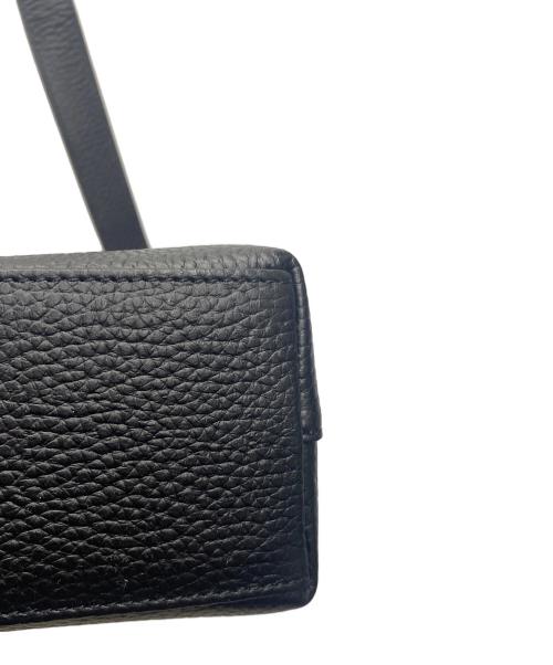 HushTug（ハッシュタグ）HushTug (ハッシュタグ) レザーショルダーバッグ ブラックの古着・服飾アイテム