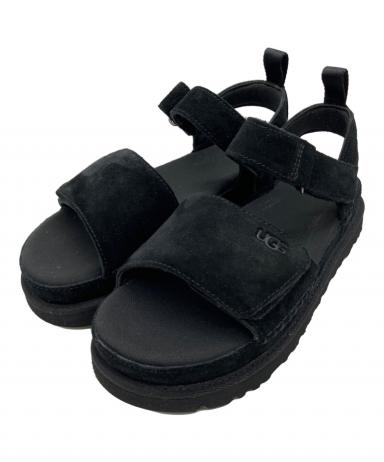 中古・古着通販】UGG (アグ) 厚底サンダル ブラック サイズ:26