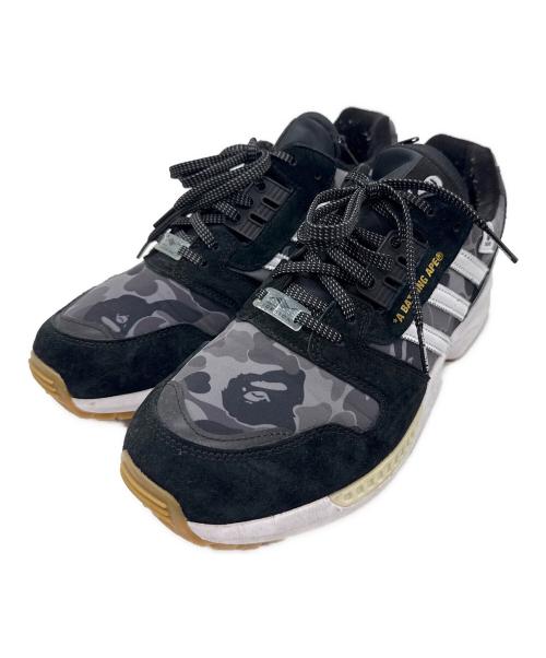 adidas（アディダス）adidas (アディダス) A BATHING APE (アベイシングエイプ) UNDEFEATED (アンディフィーテッド) ローカットスニーカー ZX8000 ブラック×ホワイト サイズ:28cmの古着・服飾アイテム