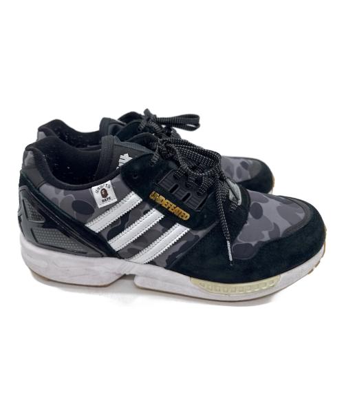 adidas（アディダス）adidas (アディダス) A BATHING APE (アベイシングエイプ) UNDEFEATED (アンディフィーテッド) ローカットスニーカー ZX8000 ブラック×ホワイト サイズ:28cmの古着・服飾アイテム