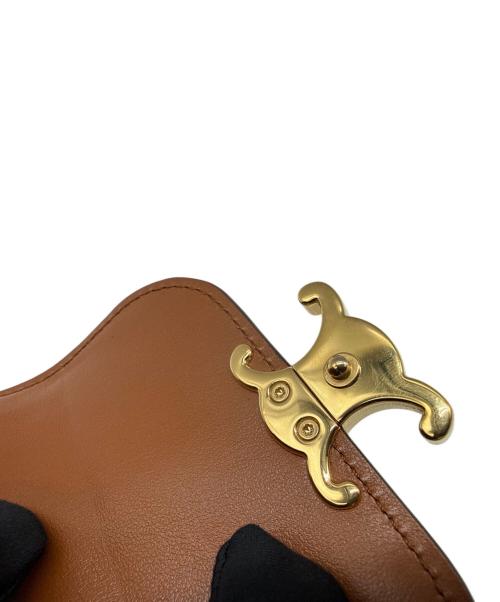 CELINE（セリーヌ）CELINE (セリーヌ) 3つ折り財布 ベージュ×ブラウンの古着・服飾アイテム