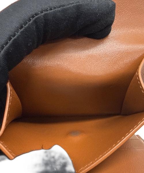 CELINE（セリーヌ）CELINE (セリーヌ) 3つ折り財布 ベージュ×ブラウンの古着・服飾アイテム