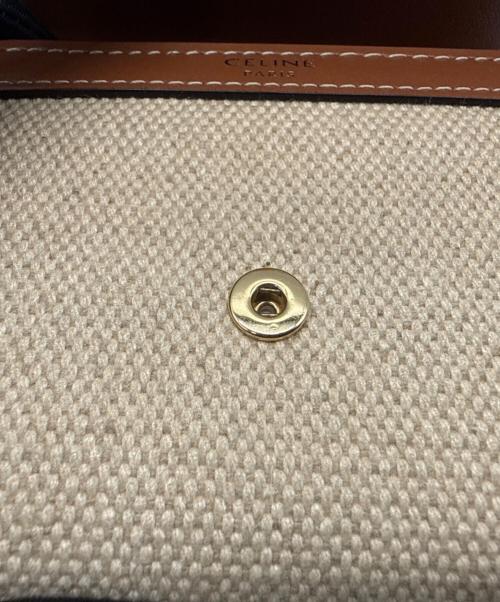 CELINE（セリーヌ）CELINE (セリーヌ) 3つ折り財布 ベージュ×ブラウンの古着・服飾アイテム