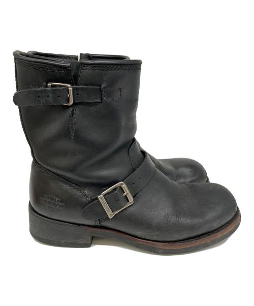 HARLEY-DAVIDSON（ハーレーダビッドソン）HARLEY-DAVIDSON (ハーレーダビッドソン) ブーツ ブラック サイズ:25.5cmの古着・服飾アイテム
