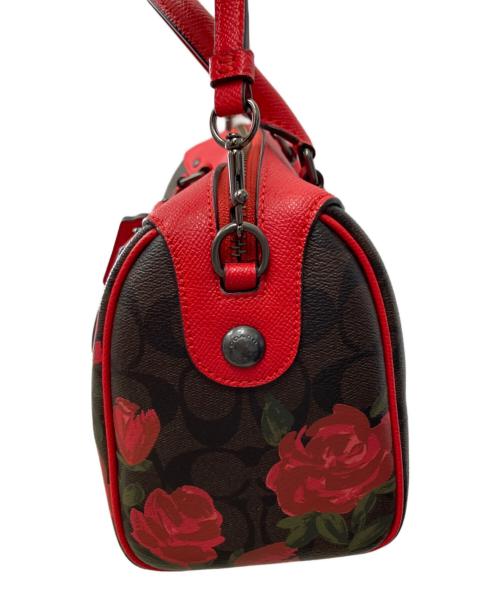COACH（コーチ）COACH (コーチ) 2WAYバッグ ブラウン×レッドの古着・服飾アイテム