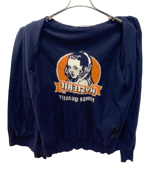Hysteric Glamour（ヒステリックグラマー）Hysteric Glamour (ヒステリックグラマー) ジップパーカー ネイビー サイズ:Sの古着・服飾アイテム