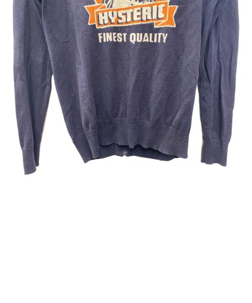 Hysteric Glamour（ヒステリックグラマー）Hysteric Glamour (ヒステリックグラマー) ジップパーカー ネイビー サイズ:Sの古着・服飾アイテム