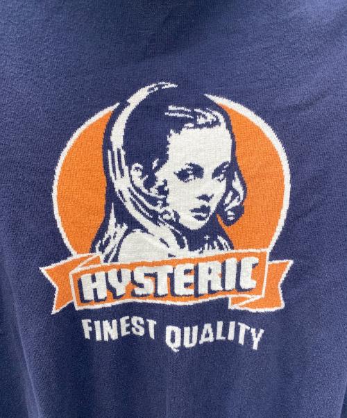 Hysteric Glamour（ヒステリックグラマー）Hysteric Glamour (ヒステリックグラマー) ジップパーカー ネイビー サイズ:Sの古着・服飾アイテム