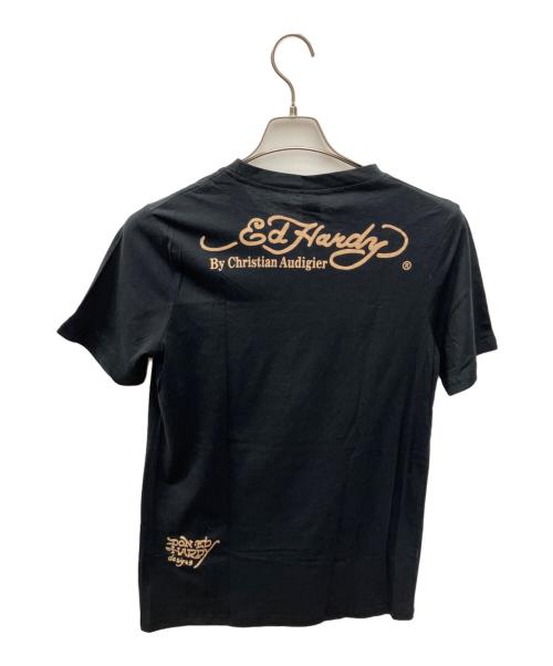 Ed Hardy（エド ハーディー）Ed Hardy (エド ハーディー) 半袖カットソー ブラック サイズ:L 未使用品の古着・服飾アイテム