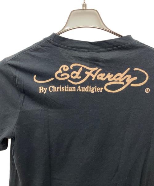 Ed Hardy（エド ハーディー）Ed Hardy (エド ハーディー) 半袖カットソー ブラック サイズ:L 未使用品の古着・服飾アイテム
