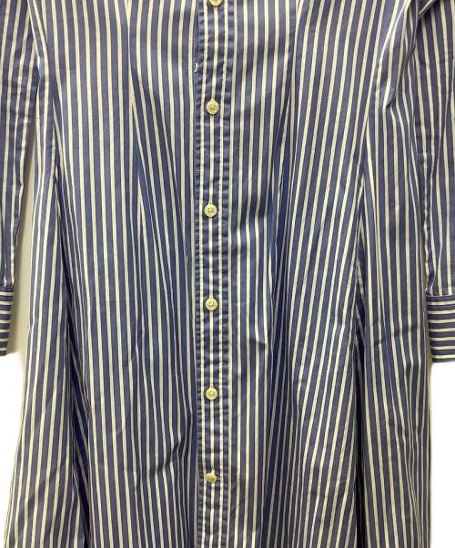 POLO RALPH LAUREN（ポロ・ラルフローレン）POLO RALPH LAUREN (ポロ・ラルフローレン) 長袖ワンピース ブルー×ホワイト サイズ:Mの古着・服飾アイテム