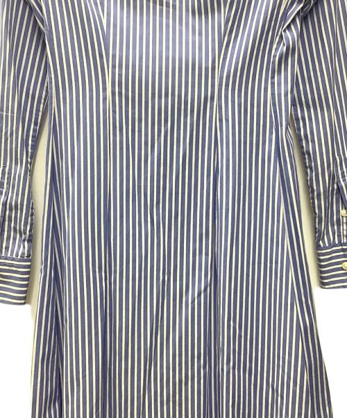 POLO RALPH LAUREN（ポロ・ラルフローレン）POLO RALPH LAUREN (ポロ・ラルフローレン) 長袖ワンピース ブルー×ホワイト サイズ:Mの古着・服飾アイテム