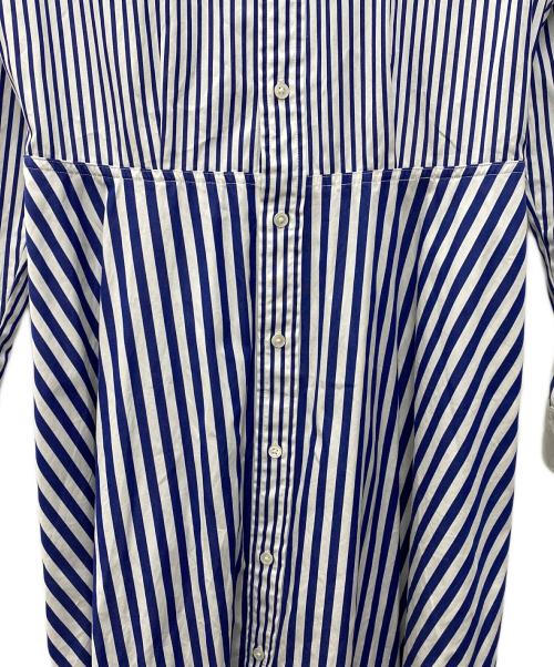 POLO RALPH LAUREN（ポロ・ラルフローレン）POLO RALPH LAUREN (ポロ・ラルフローレン) 長袖ワンピース ホワイト×ブルー サイズ:Mの古着・服飾アイテム