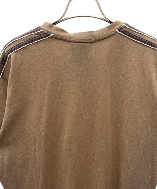adidas Originals（アディダスオリジナル）adidas originals (アディダスオリジナル) 半袖カットソー ブラウン サイズ:XLの古着・服飾アイテム