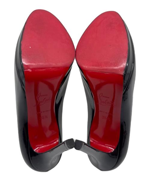 Christian Louboutin（クリスチャン・ルブタン）Christian Louboutin (クリスチャン・ルブタン) レザーパンプス ブラック サイズ:22.5の古着・服飾アイテム