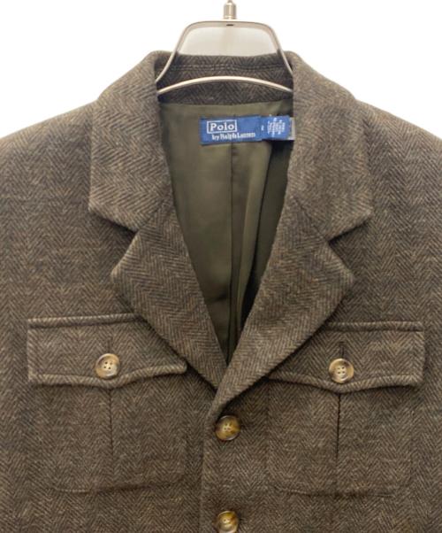 POLO BY RALPH LAUREN（ポロ バイ ラルフローレン）Polo by Ralph Lauren (ポロ バイ ラルフローレン) テーラードジャケット ブラウン サイズ:Ｍの古着・服飾アイテム