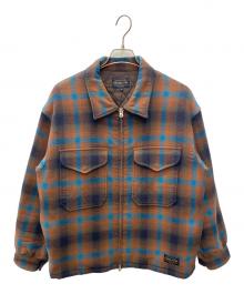 PENDLETON×niko and（ペンドルトン×ニコアンド）の古着「ジップジャケット」｜ブラウン