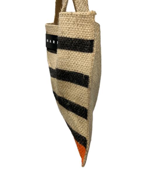 MARNI MARKET（マルニ マーケット）MARNI MARKET (マルニ マーケット) トートバッグ ナチュラル×ブラックの古着・服飾アイテム