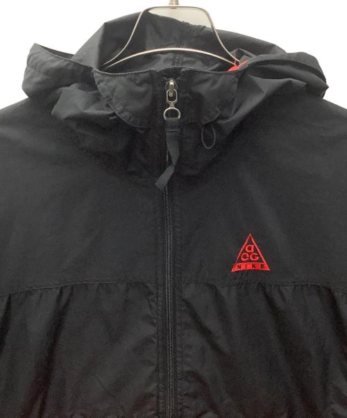 NIKE ACG（ナイキエーシージー）NIKE ACG (ナイキエーシージー) アノラックパーカー ブラック×レッド サイズ:Mの古着・服飾アイテム