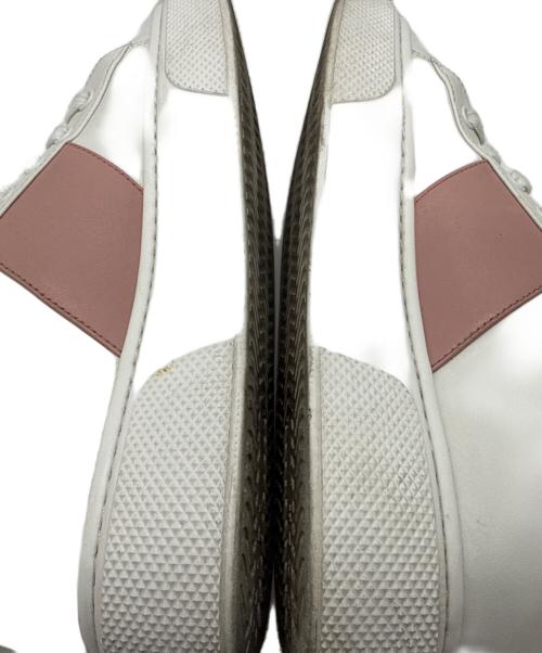 PRADA（プラダ）PRADA (プラダ) ローカットスニーカー ホワイト×ピンク サイズ:37の古着・服飾アイテム