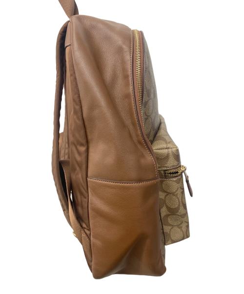 COACH（コーチ）COACH (コーチ) リュック ベージュ×ブラウンの古着・服飾アイテム
