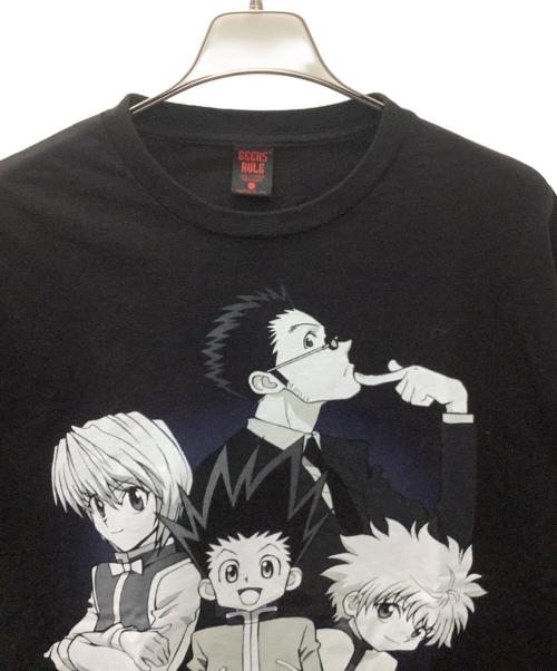GEEKS RULE（ギークスルール）GEEKS RULE (ギークスルール) HUNTER×HUNTER (ハンターハンター) 半袖カットソー ブラック サイズ:XLの古着・服飾アイテム