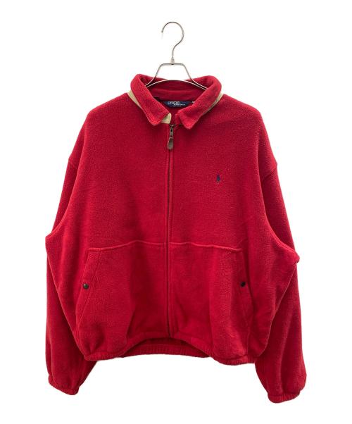 POLO RALPH LAUREN（ポロ・ラルフローレン）POLO RALPH LAUREN (ポロ・ラルフローレン) フリースジャケット レッド サイズ:XXLの古着・服飾アイテム