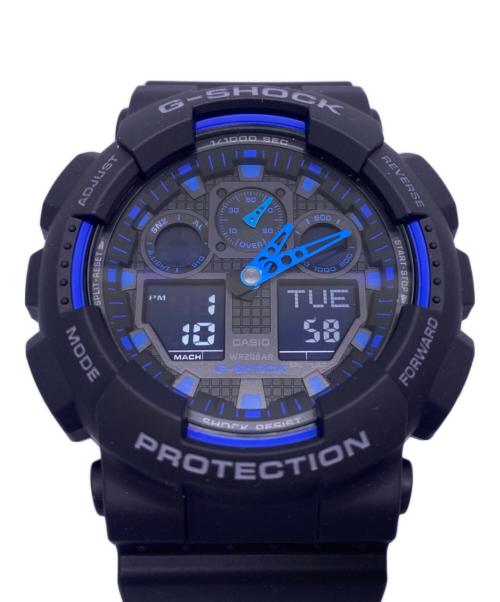 CASIO（カシオ）CASIO (カシオ) デジタルウォッチ ブラック×ブルーの古着・服飾アイテム