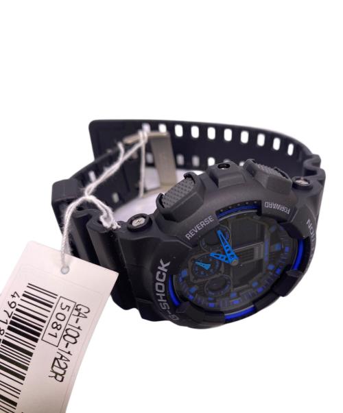 CASIO（カシオ）CASIO (カシオ) デジタルウォッチ ブラック×ブルーの古着・服飾アイテム