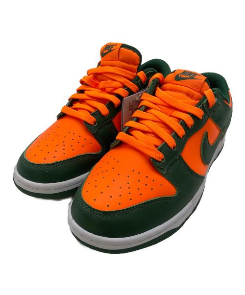NIKE（ナイキ）NIKE (ナイキ) DUNK LOW RETRO グリーン×オレンジ サイズ:25.5cm 未使用品の古着・服飾アイテム