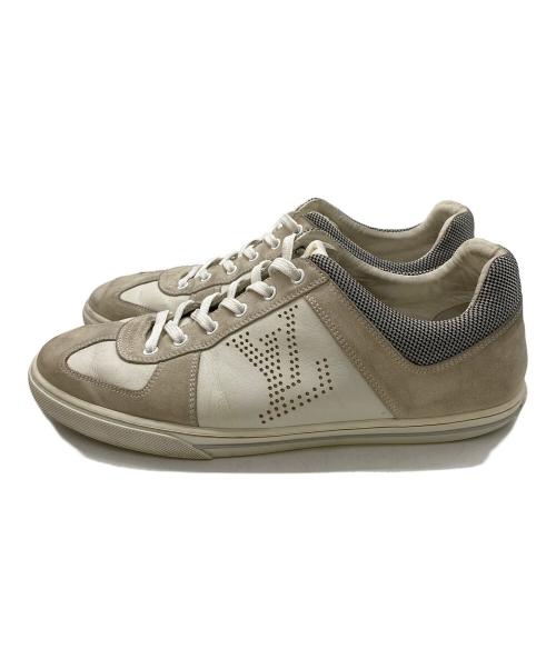 LOUIS VUITTON（ルイ ヴィトン）LOUIS VUITTON (ルイ ヴィトン) ローカットスニーカー グレー×ホワイト サイズ:25.5cmの古着・服飾アイテム