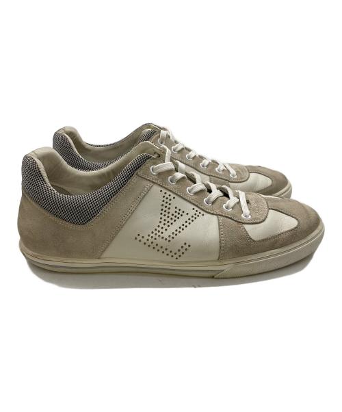 LOUIS VUITTON（ルイ ヴィトン）LOUIS VUITTON (ルイ ヴィトン) ローカットスニーカー グレー×ホワイト サイズ:25.5cmの古着・服飾アイテム