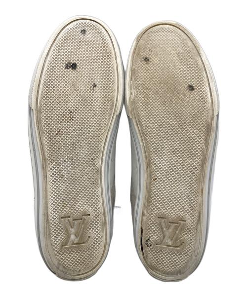 LOUIS VUITTON（ルイ ヴィトン）LOUIS VUITTON (ルイ ヴィトン) ローカットスニーカー グレー×ホワイト サイズ:25.5cmの古着・服飾アイテム