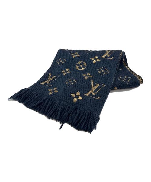 LOUIS VUITTON（ルイ ヴィトン）LOUIS VUITTON (ルイ ヴィトン) マフラー ネイビーの古着・服飾アイテム