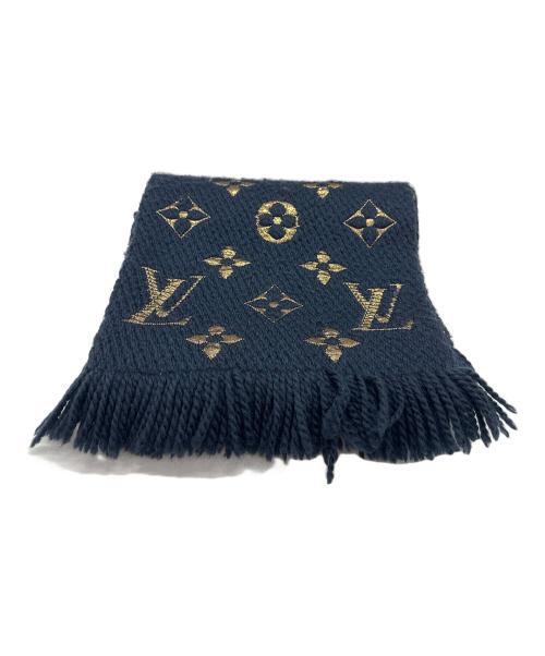 LOUIS VUITTON（ルイ ヴィトン）LOUIS VUITTON (ルイ ヴィトン) マフラー ネイビーの古着・服飾アイテム
